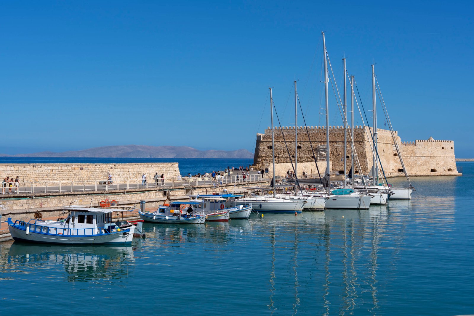 famous harbor and castel.